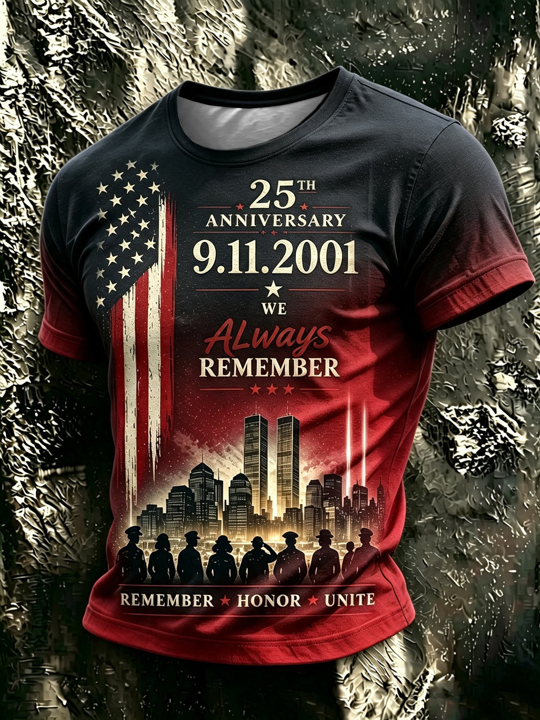 Men's 9.11 Unite Always Remember Printed T-Shirt