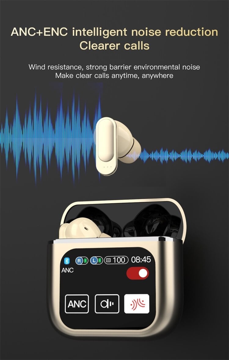 SE60 Earbuds 1.9 Inch Large Screen LED Full-Color Touch Screen Various Color Earbud Selections-Shenzhen Shengye Technology Co.,Ltd