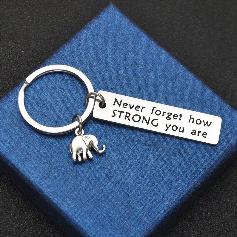 Elephant Charm Keyring