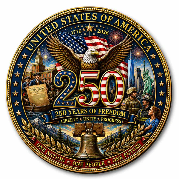 250 Years of Freedom  Handcrafted Heirloom Wooden Jigsaw Puzzle