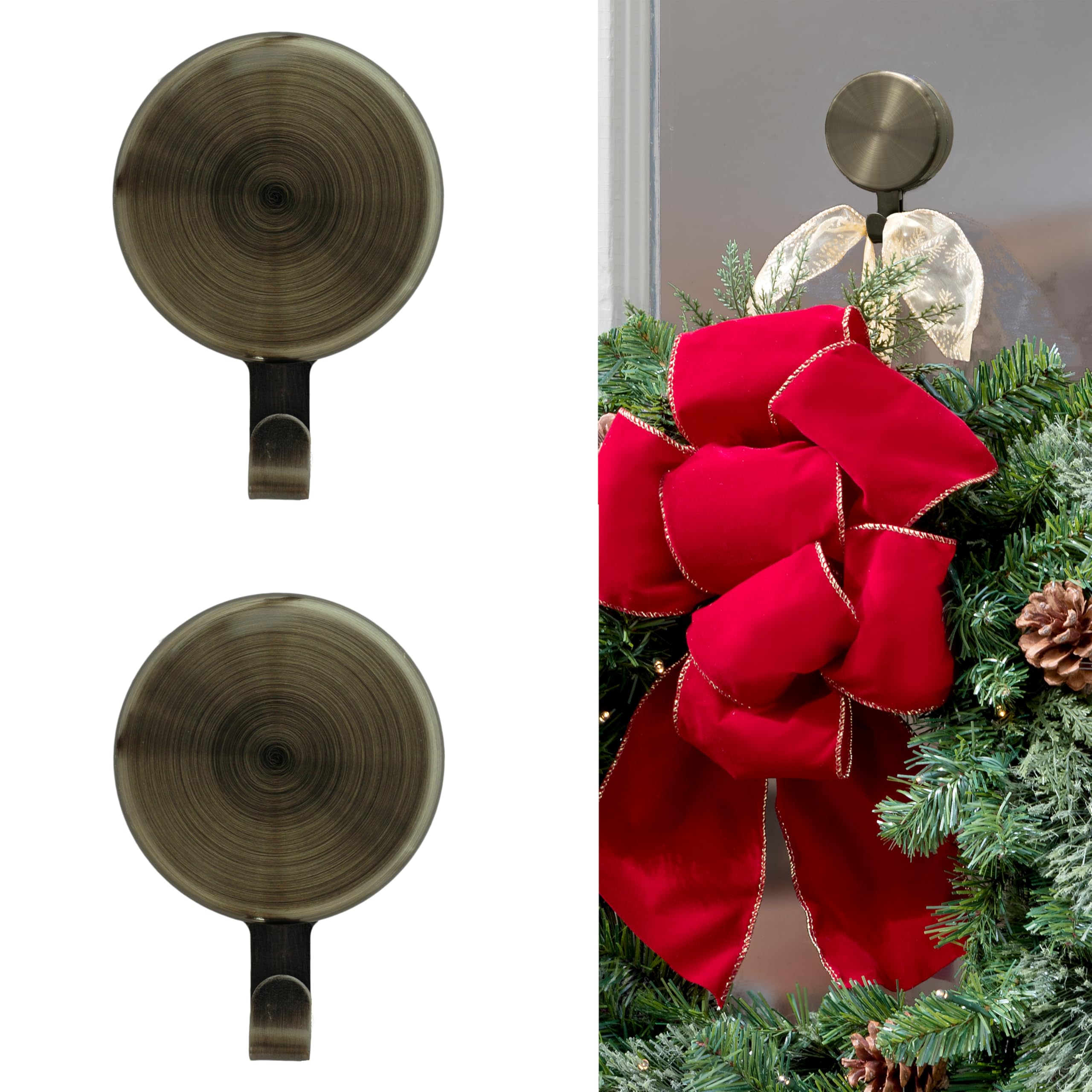 Attract Magnetic Wreath Hange Pane Glass Door/Window - Holds up to 10 lbs.