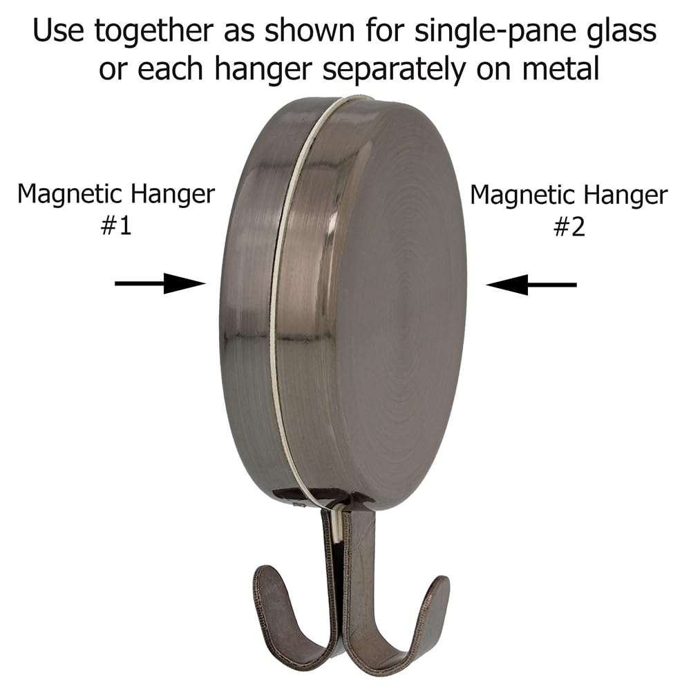 Attract Magnetic Wreath Hange Pane Glass Door/Window - Holds up to 10 lbs.