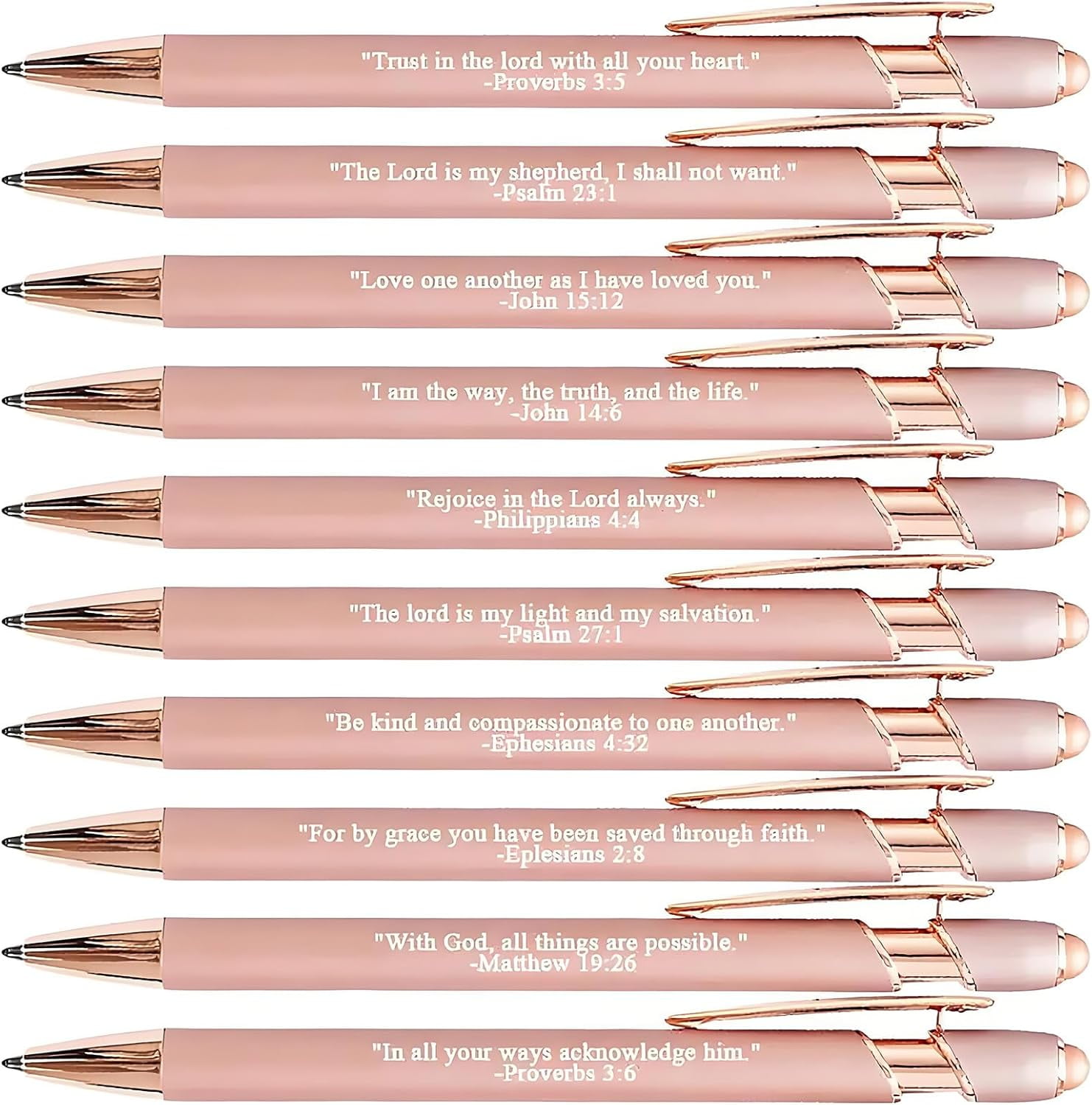 💝Bible Verse Pen Set | Inspirational Christian Gift, Set of 10