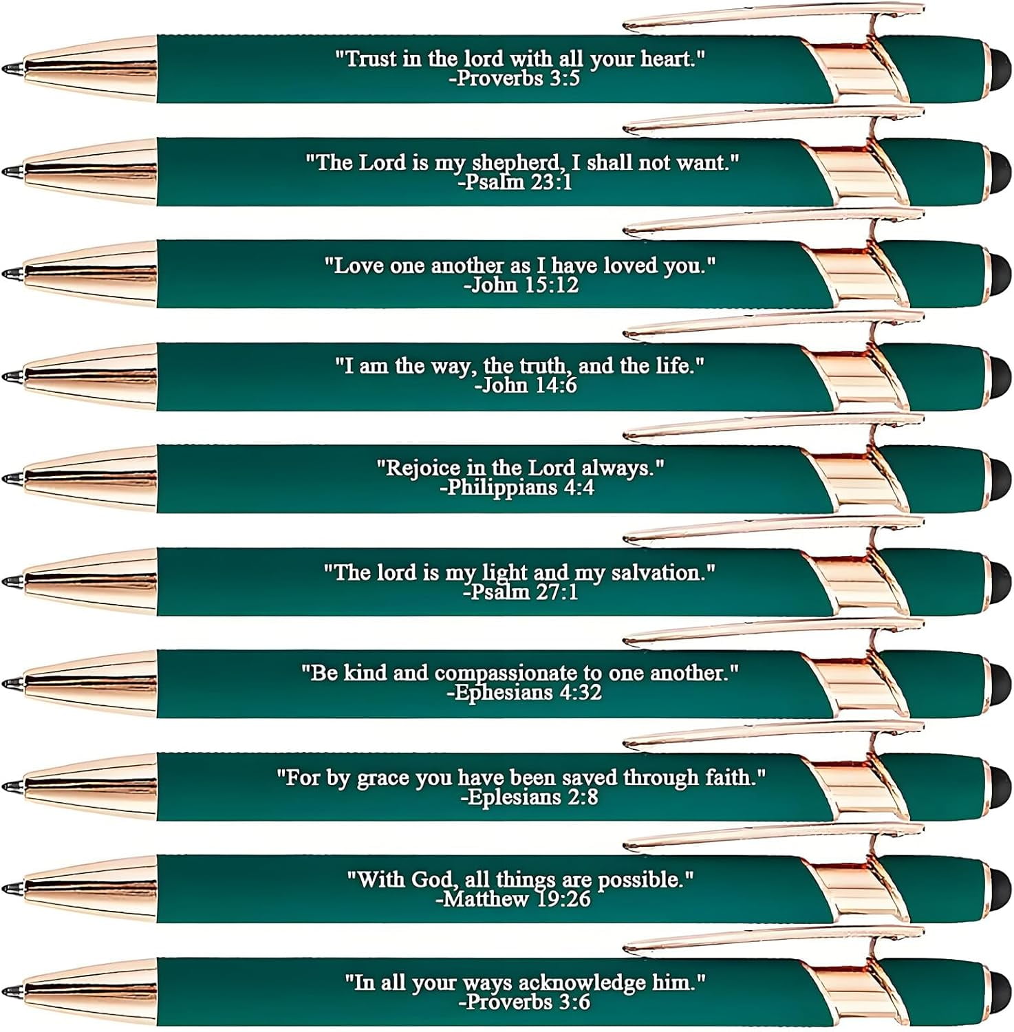 💝Bible Verse Pen Set | Inspirational Christian Gift, Set of 10