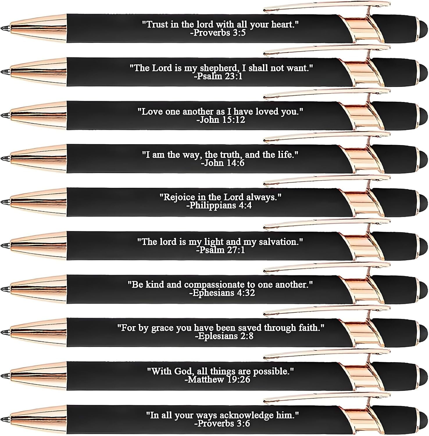 💝Bible Verse Pen Set | Inspirational Christian Gift, Set of 10