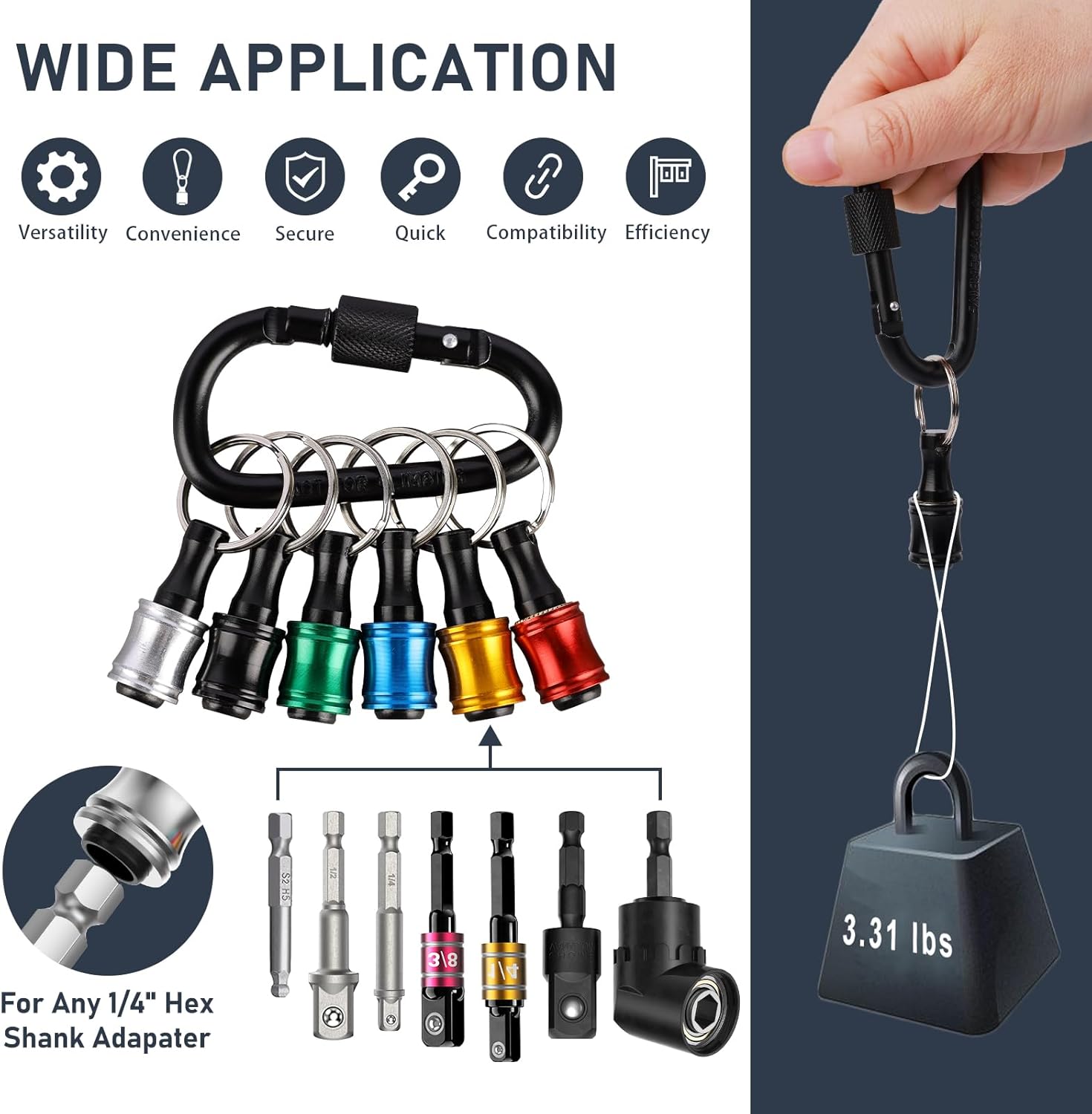Drill Bit Holder Keychain
