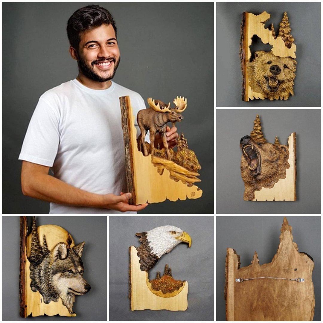 🌲 Animal Carving Crafts Wall Decor(Buy 2 Free Shipping)