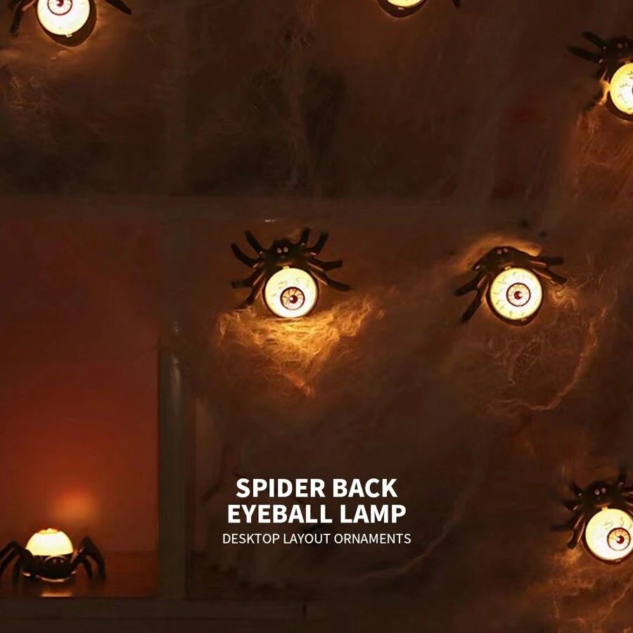 💀🕸Halloween Eyeball Spider Decor Light