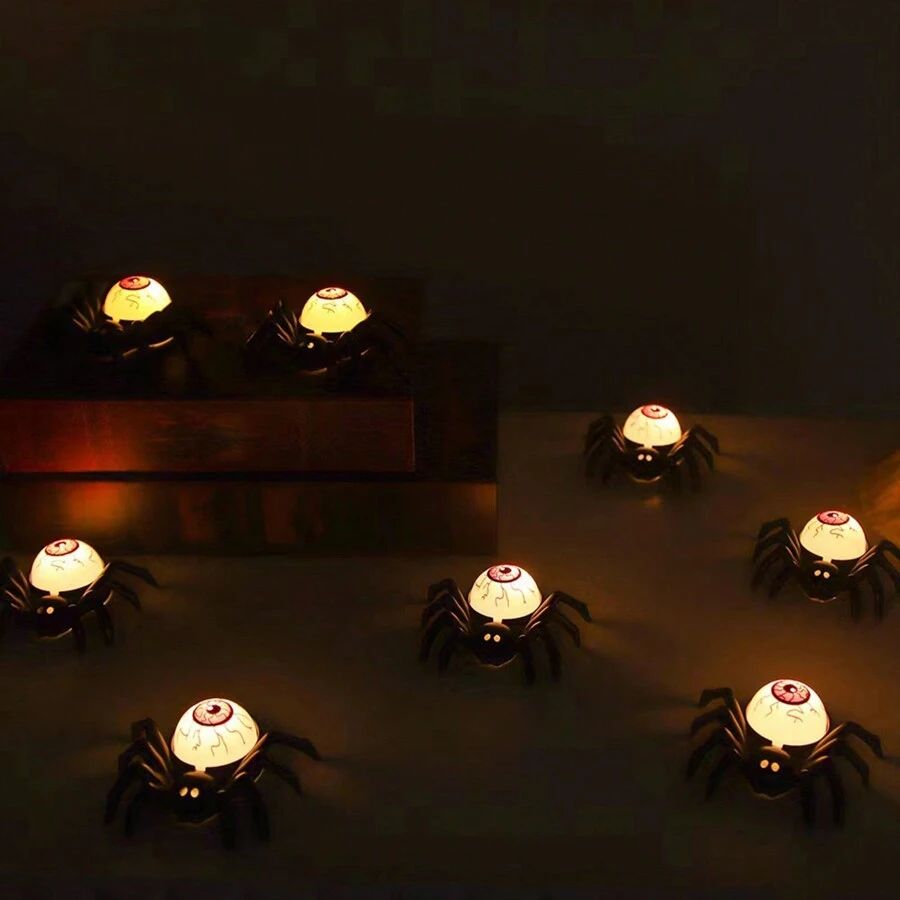 💀🕸Halloween Eyeball Spider Decor Light
