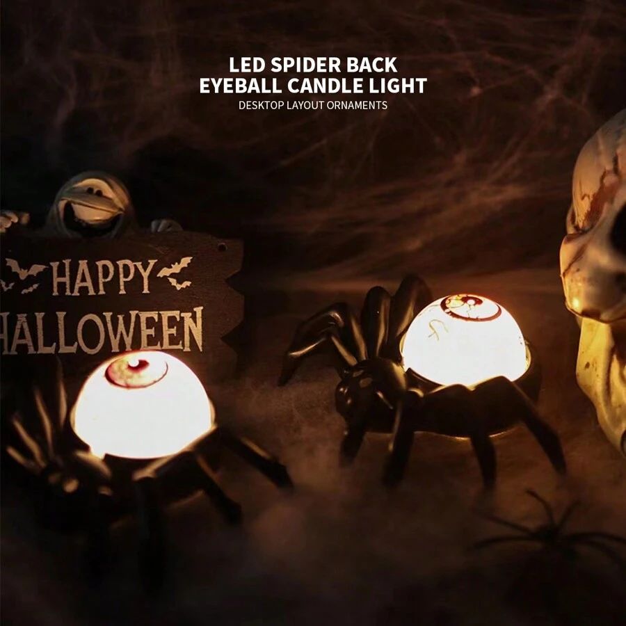 💀🕸Halloween Eyeball Spider Decor Light