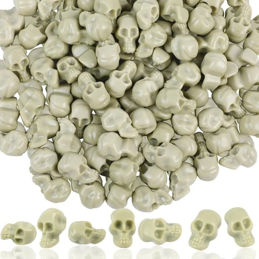 Halloween Mini Skeleton Head Props Decor