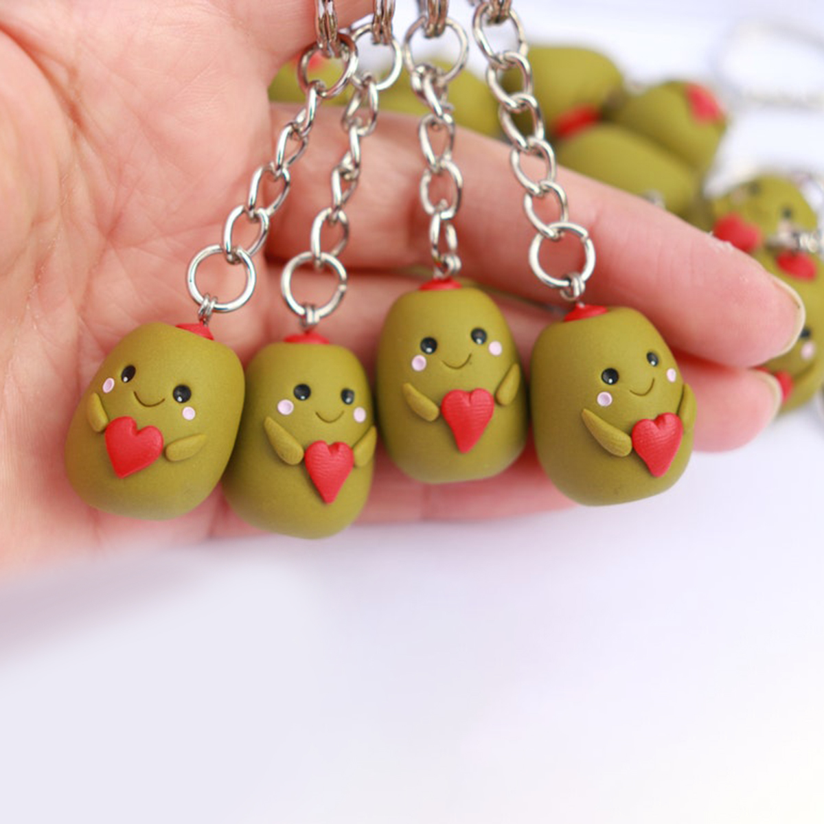 🌲2024 Christmas Hot Sale🔥Kawaii Olive Keychain Olive You
