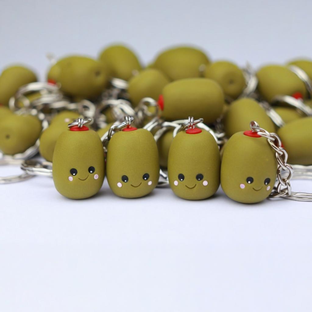 🌲2024 Christmas Hot Sale🔥Kawaii Olive Keychain Olive You