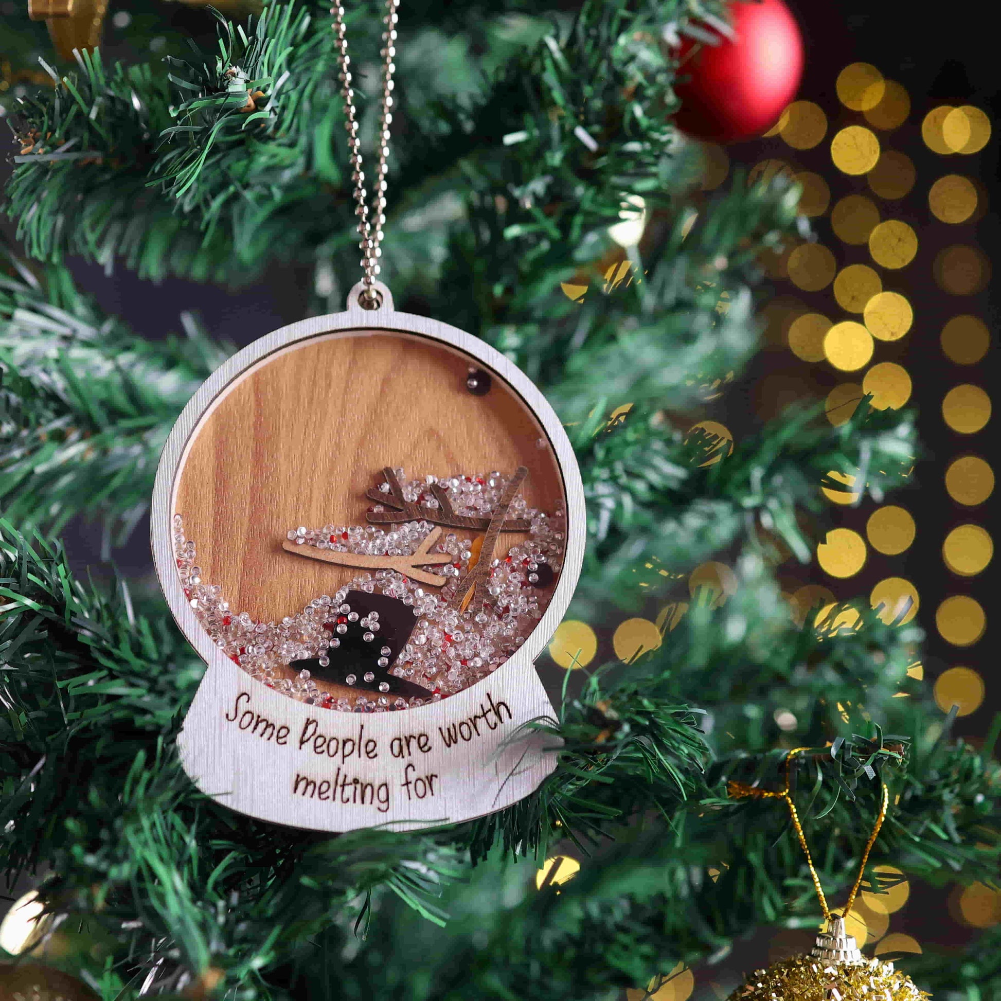 Snowman Shaker Ornament