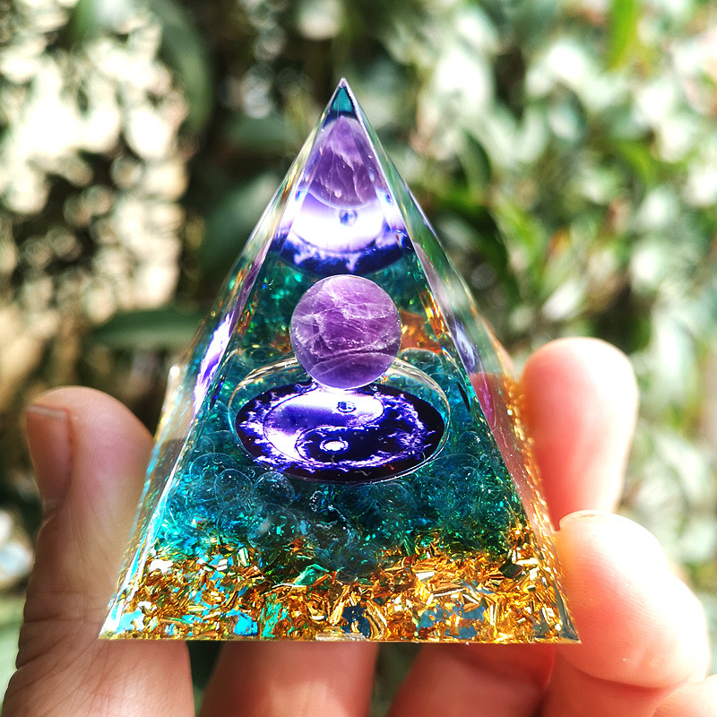 Resin Pyramid Ornament