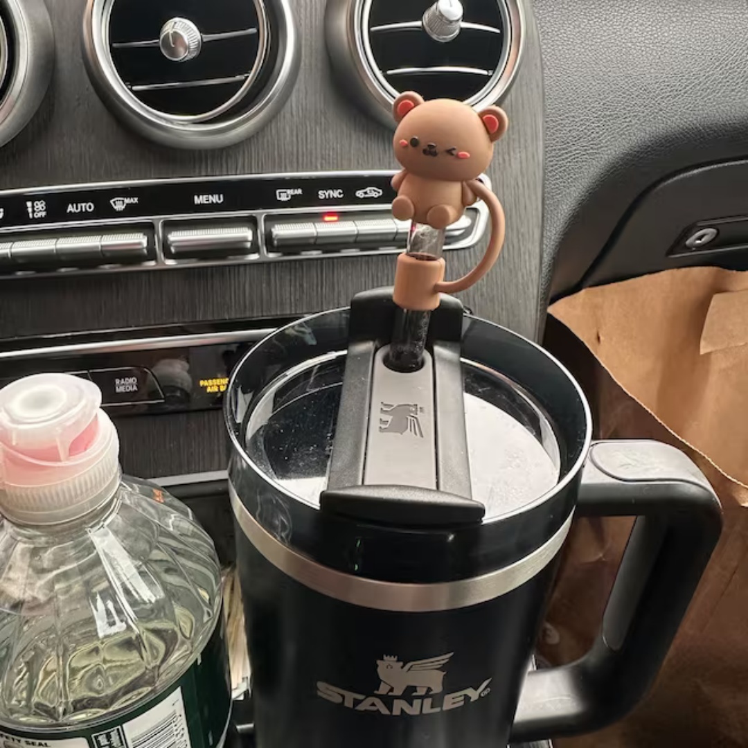 Silicone Animal Straw Covers Cap