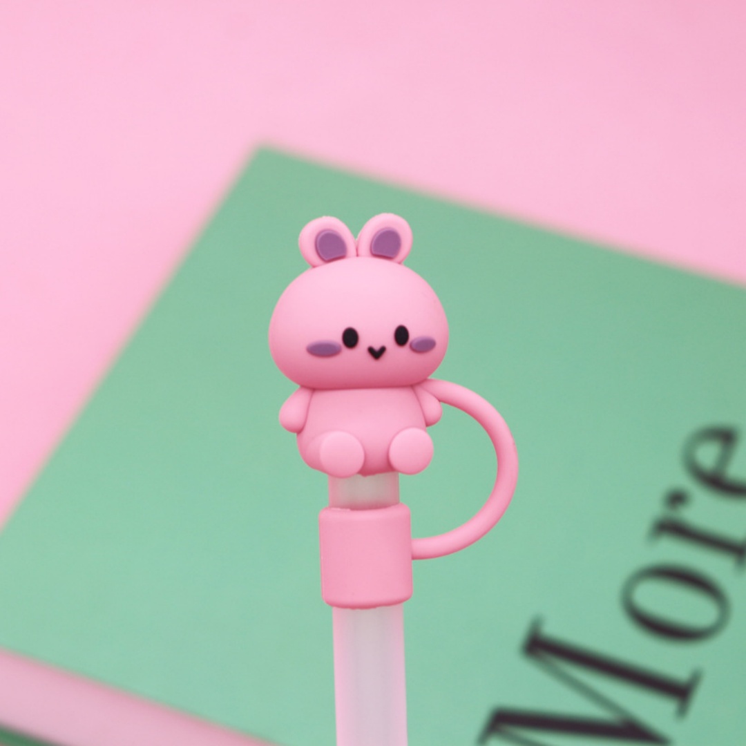 Silicone Animal Straw Covers Cap