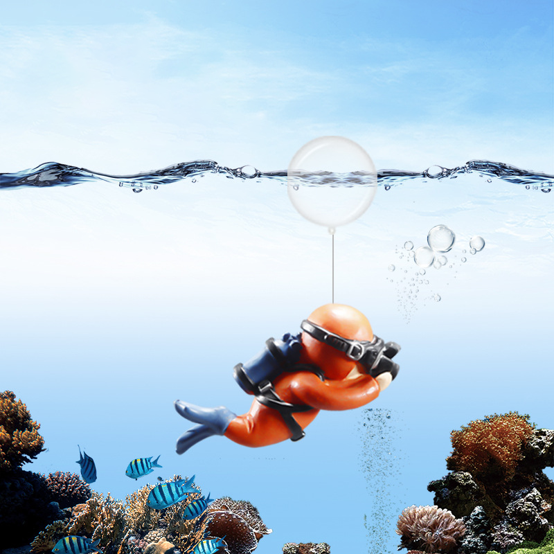 Fish Tank Diver Decoration