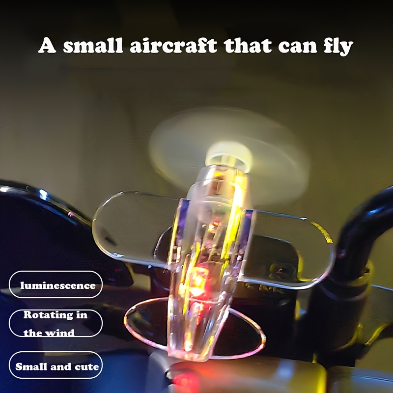 Wind-Powered LED Airplane Propeller