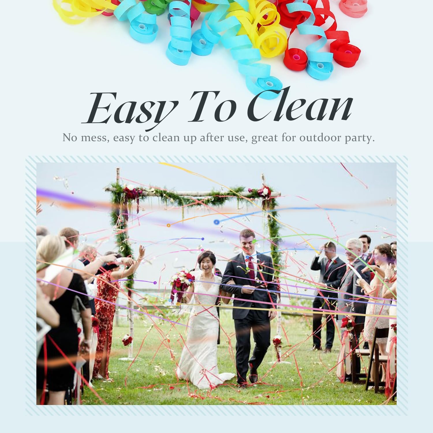 Hand Throw Confetti Streamers for Birthday, Wedding, Party Celebrations (10 PCS/Set)