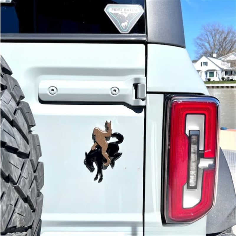 🎉Buy 2 Get 1 Free🐎Add-a-Squatch with ROCK-ON! Gesture - Sasquatch Riding Bronco🦍🤘
