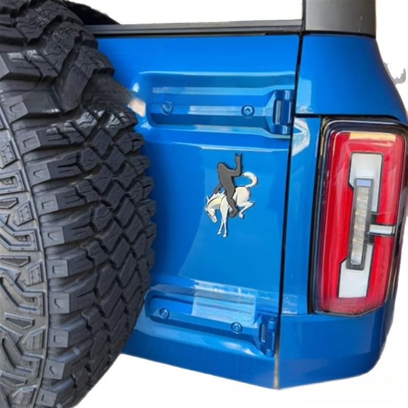 🎉Buy 2 Get 1 Free🐎Add-a-Squatch with ROCK-ON! Gesture - Sasquatch Riding Bronco🦍🤘