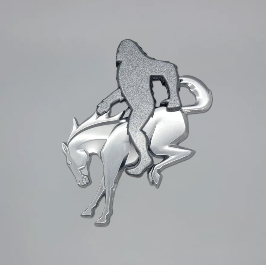 🎉Buy 2 Get 1 Free🐎Add-a-Squatch with ROCK-ON! Gesture - Sasquatch Riding Bronco🦍🤘