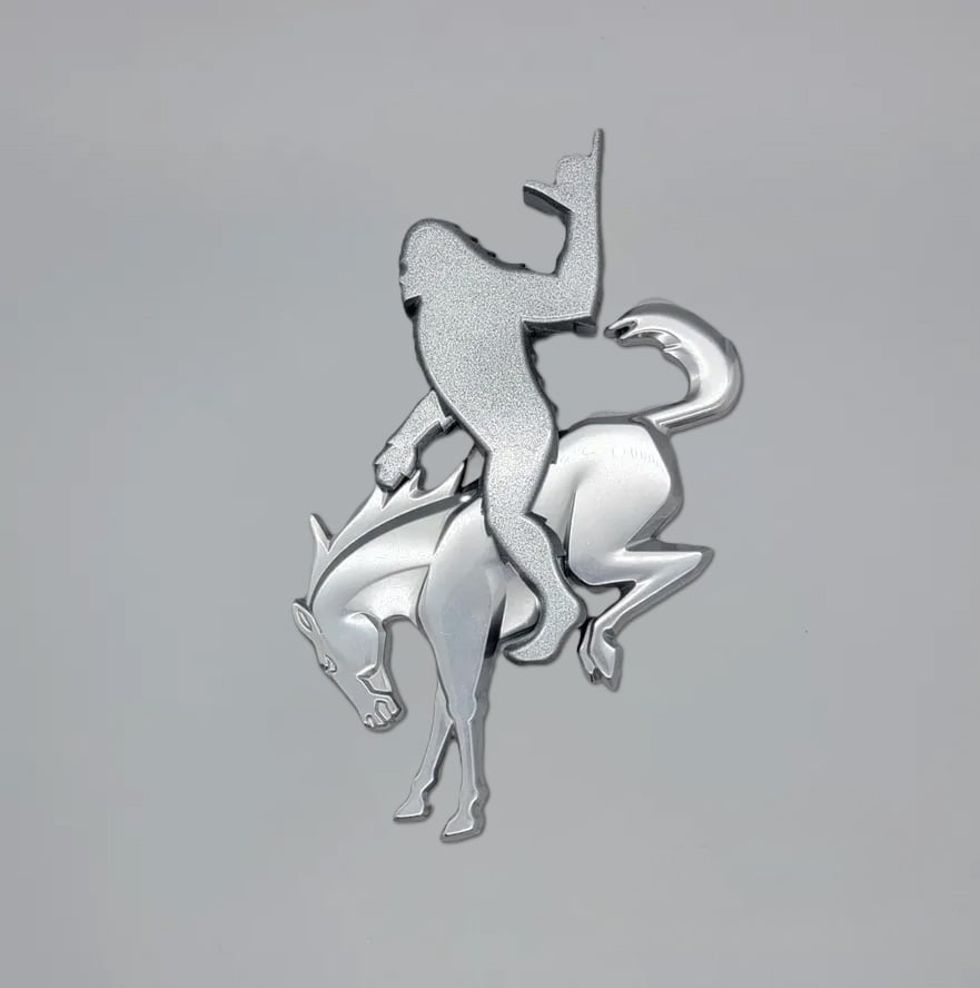 🎉Buy 2 Get 1 Free🐎Add-a-Squatch with ROCK-ON! Gesture - Sasquatch Riding Bronco🦍🤘