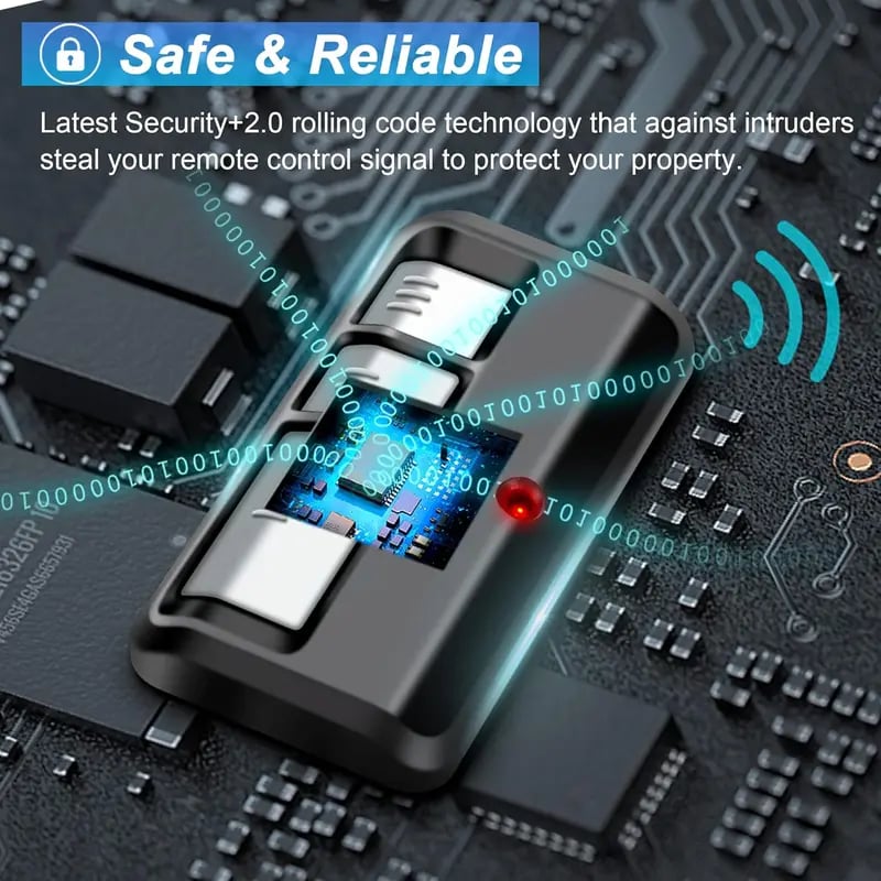 893MAX Universal Remote Garage Door Opener for Chamberlain Liftmaster Craf