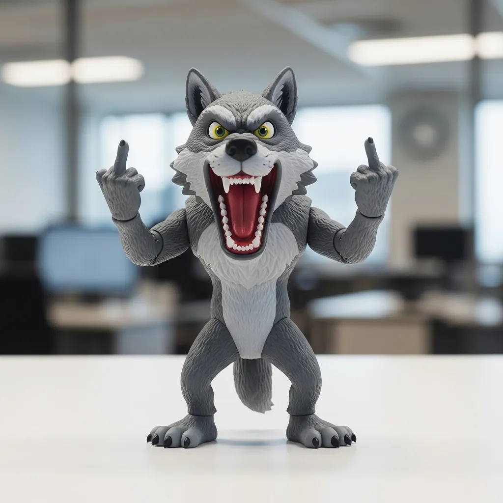 Middle finger animal ornaments