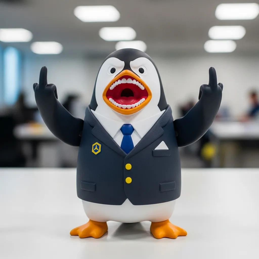 Middle finger animal ornaments