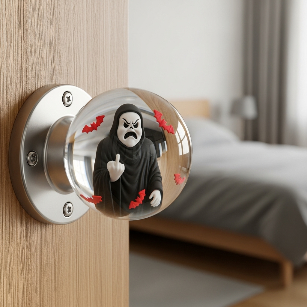 Halloween Middle Finger Door Knob