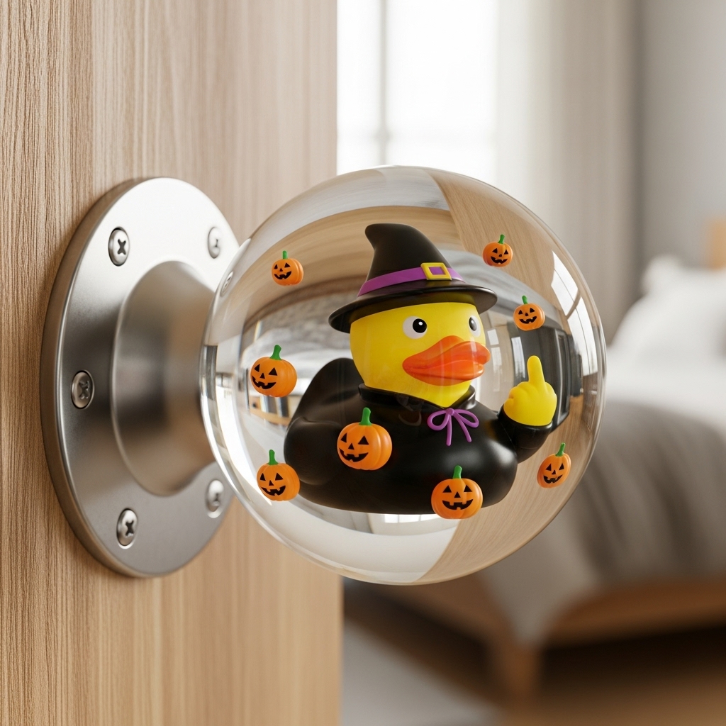 Halloween Middle Finger Door Knob