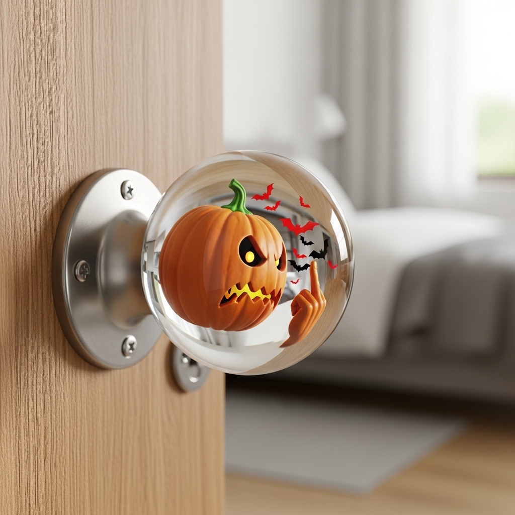 Halloween Middle Finger Door Knob