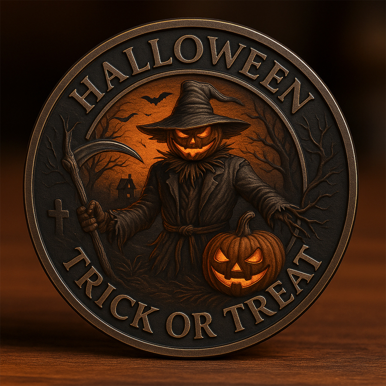 Halloween Trick-or-Treat Coin