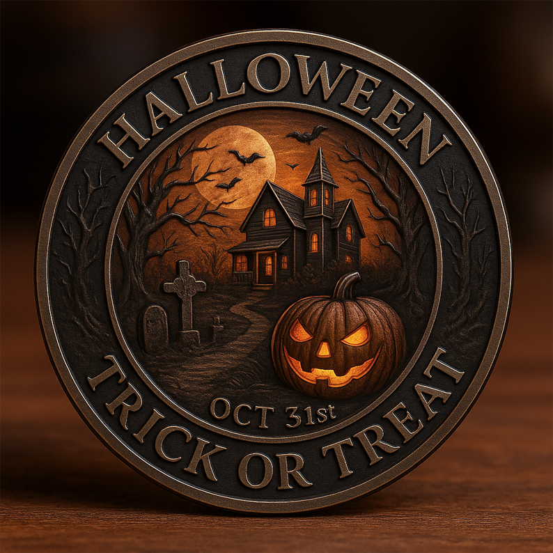 Halloween Trick-or-Treat Coin