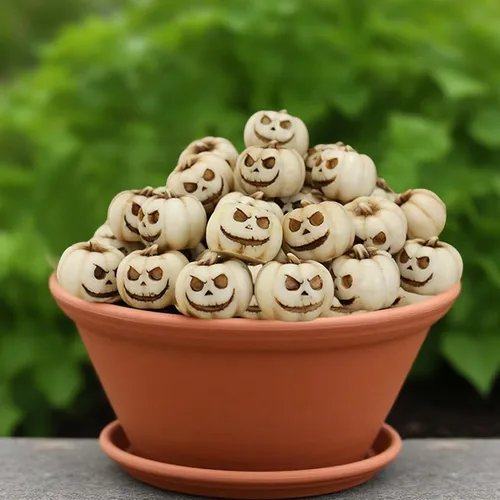 20 Halloween Pumpkin Statues, Resin Figurines