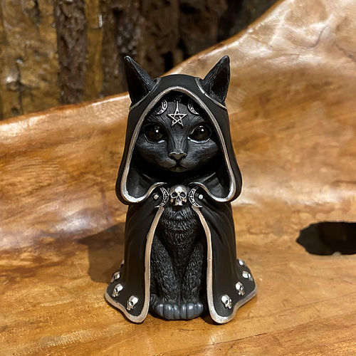 The mysterious guardian of Halloween - the wizard cat