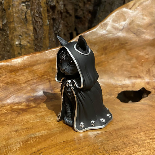 The mysterious guardian of Halloween - the wizard cat