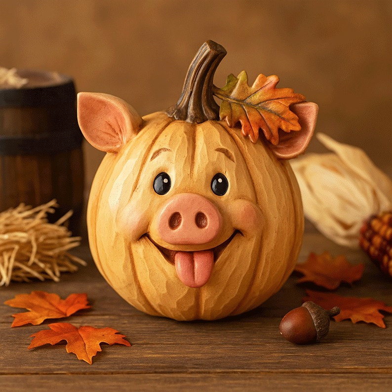 🔥Last Day 50% OFF - 🎃🍂Farm Animal Pumpkin Figurines
