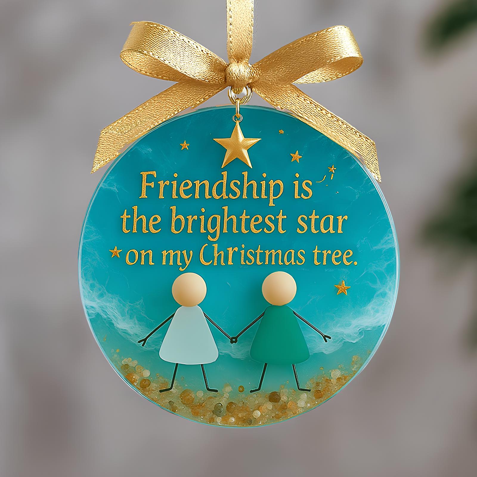 🥰Friendship Sea Glass Christmas Ornament