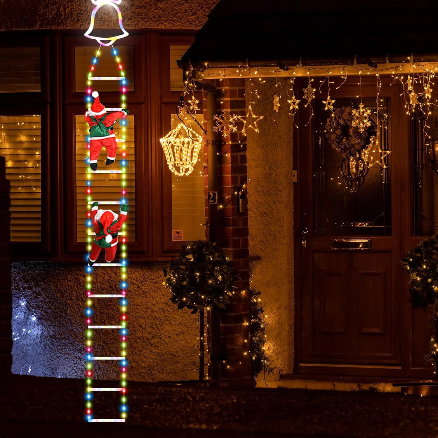 🎄2025 Christmas Sales🎅2025 Christmas Santa Climbing Stairs Light