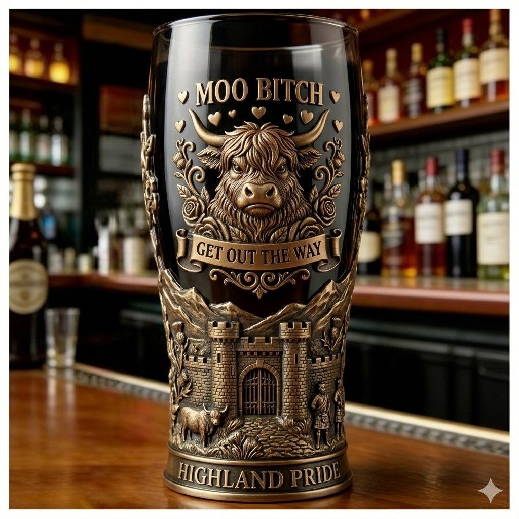 Highland Cow Beer Stein