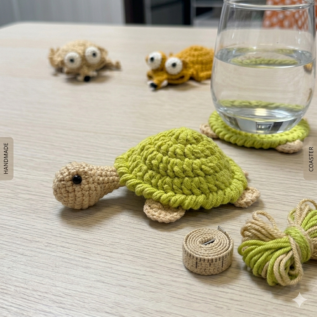 Funny Crochet Coaster