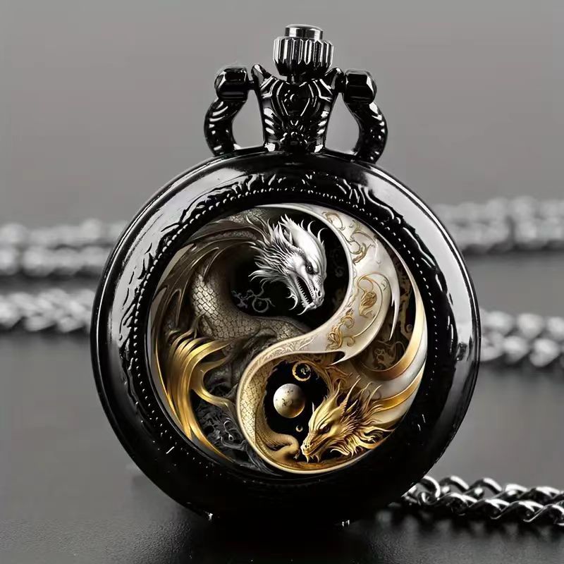 ⌚Vintage flip cover decorative pocket watch⌚