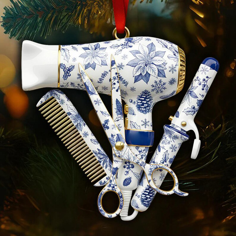 Hairstylist Christmas Ornament