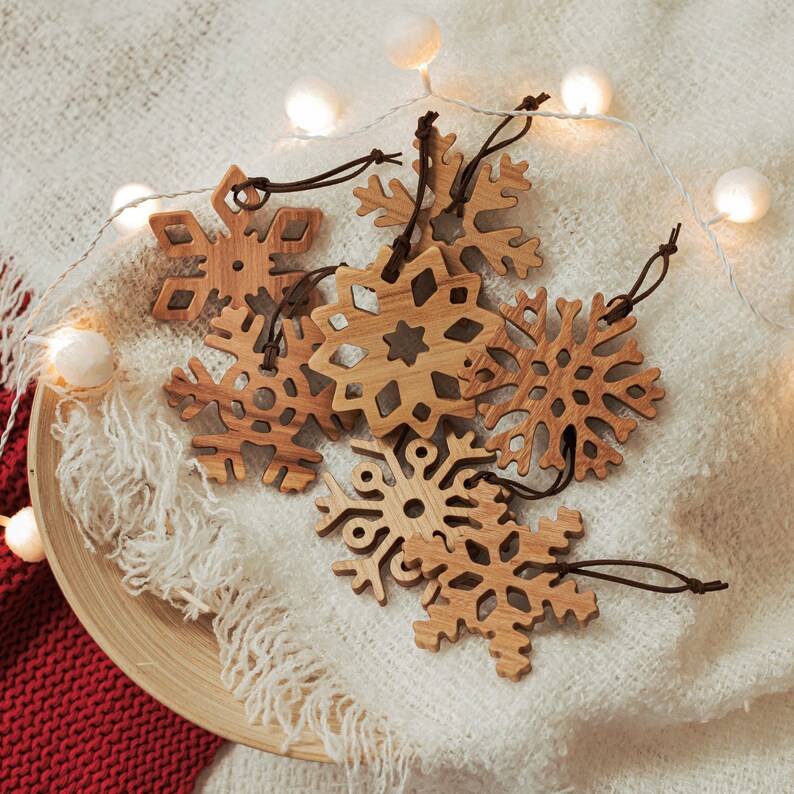 Wooden Snowflakes, Christmas Decoration