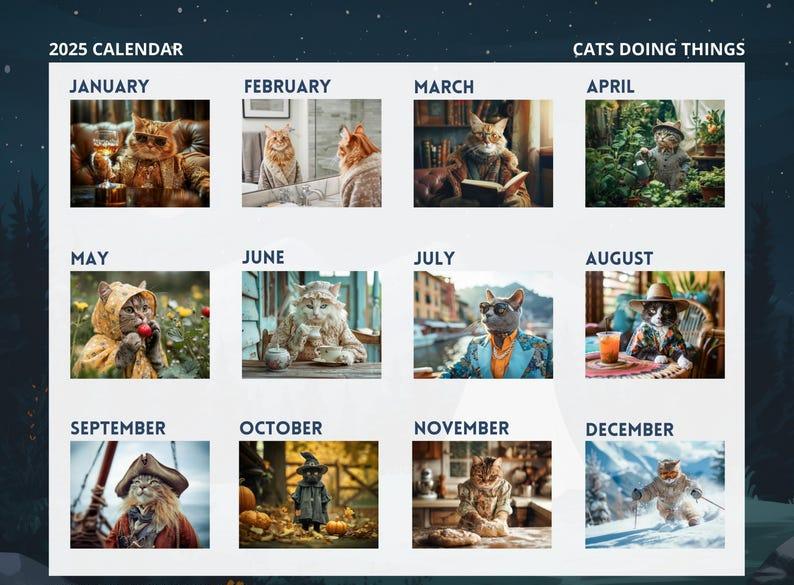 2025 Cat Calendar