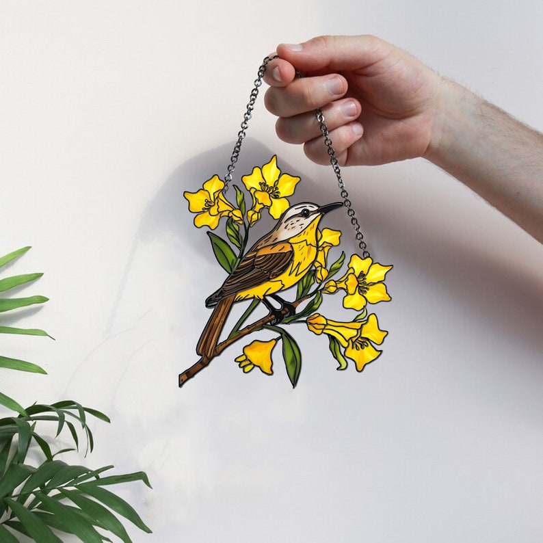 Bird wall window hanging art decoration