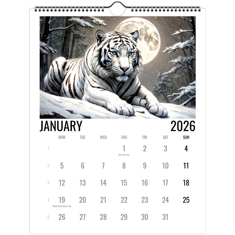 Wild Cat Wall calendars 2026
